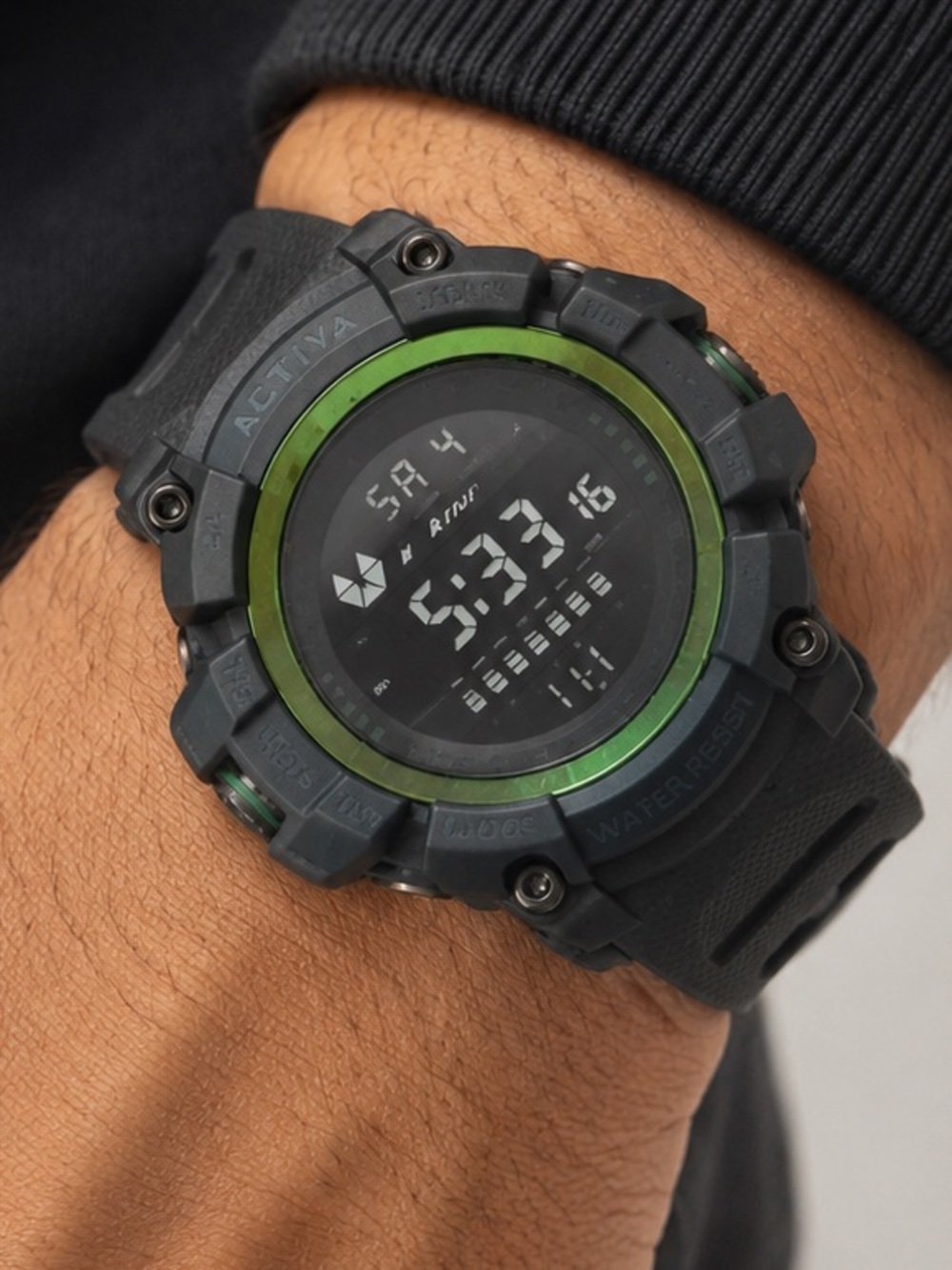 Activa X Invicta ACW8020-014 Men’s Digital Watch 56mm Black Green NWT